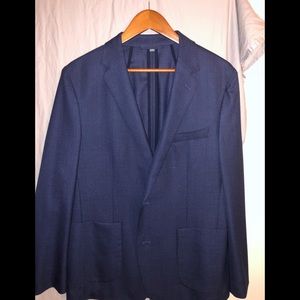 42r Bonobos Blue Blazer 100% Italian Wool Unlined